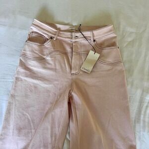 Ownley Dusty Denim Jeans in Baby Pink